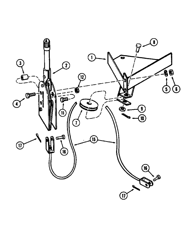 Схема запчастей Case 580B - (162) - PARKING BRAKE (07) - BRAKES