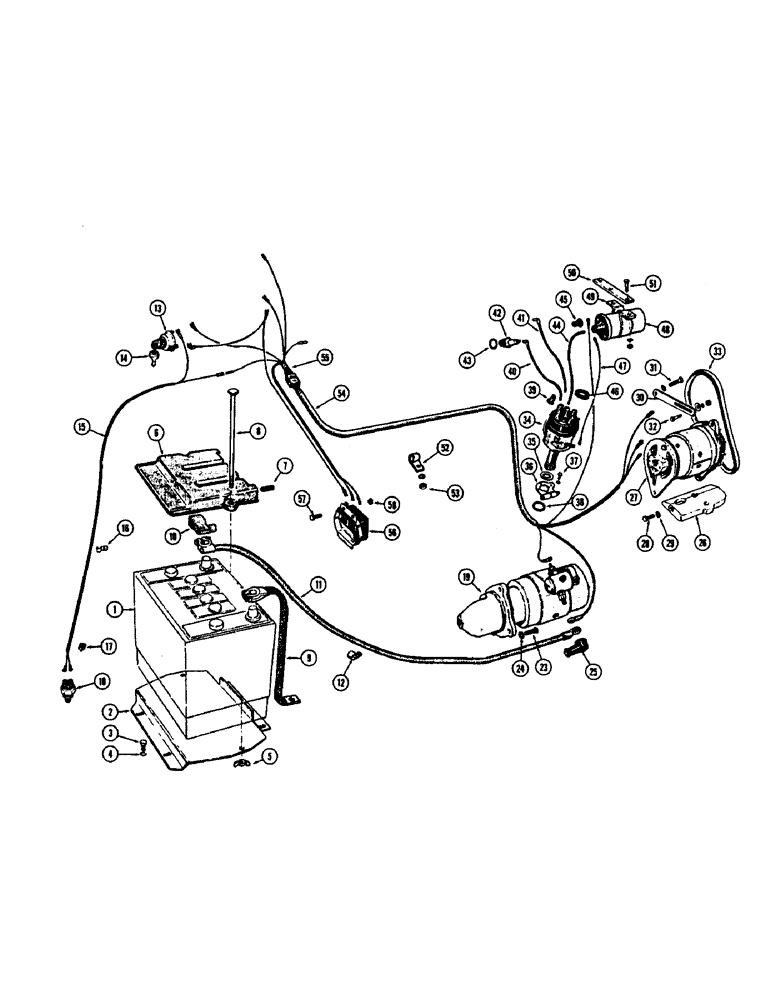 Схема запчастей Case 430CK - (050) - ELECTRICAL SYSTEM, (148B) SPARK IGNITION ENGINE 