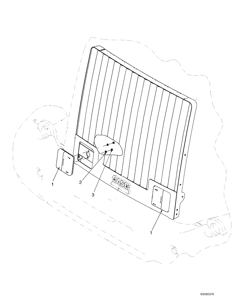 Схема запчастей Case 721E - (04-19A) - LAMP ASSY- REAR LIGHTS AND MOUNTING - LCD (04) - ELECTRICAL SYSTEMS