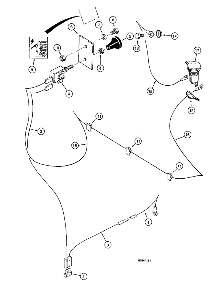 Схема запчастей Case 1825B - (4-22) - HARNESS, ACCESSORY, EUROPE (04) - ELECTRICAL SYSTEMS