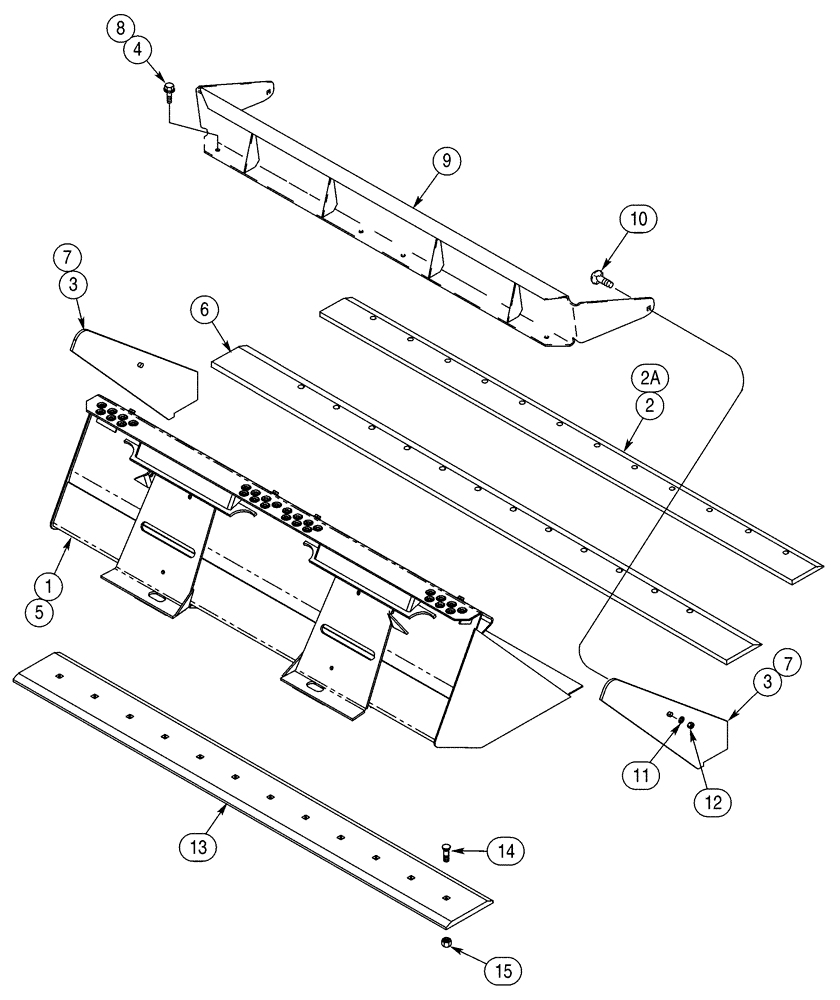 Схема запчастей Case 95XT - (09-06) - LOADER BUCKETS (09) - CHASSIS/ATTACHMENTS