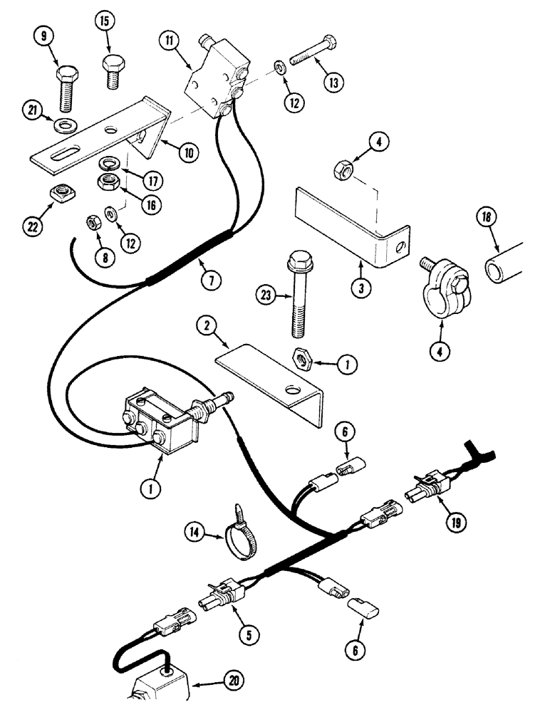 Схема запчастей Case 580SK - (4-68) - FOURTH GEAR LOCKING (04) - ELECTRICAL SYSTEMS