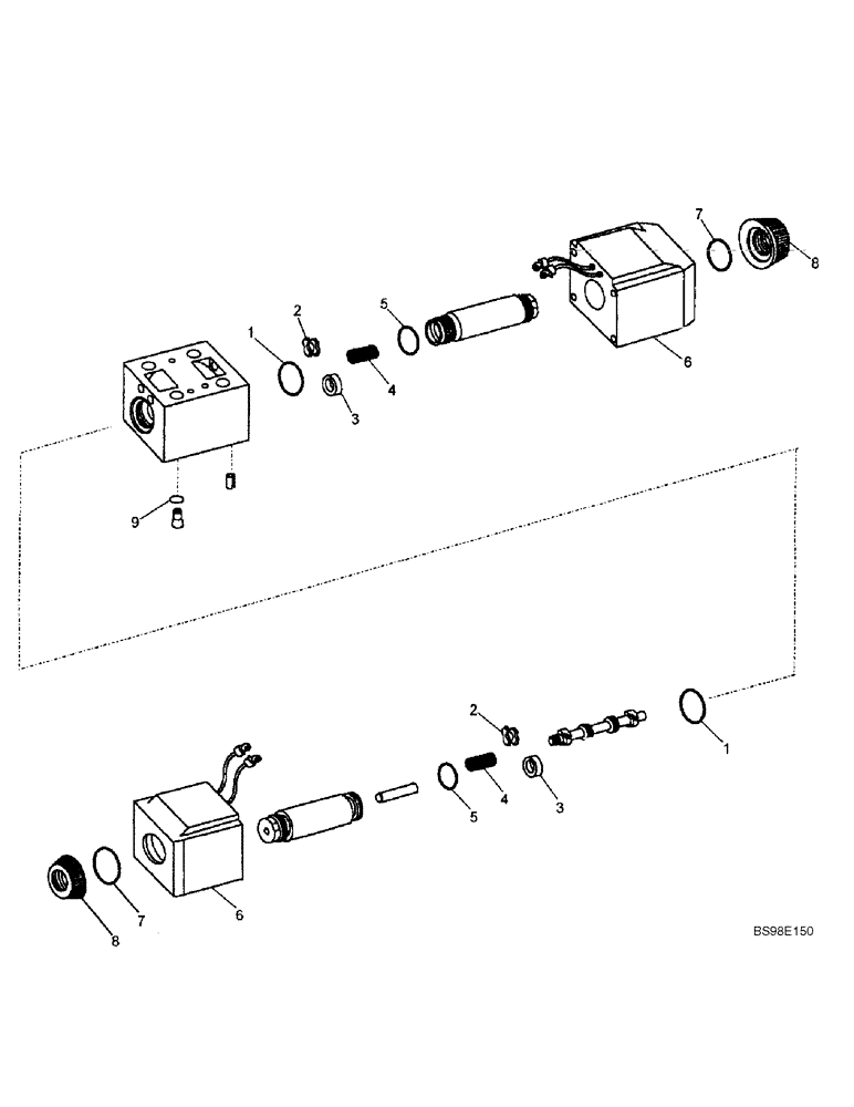 Схема запчастей Case 688G - (5-14) - STEERING SELECTOR VALVE (05) - STEERING