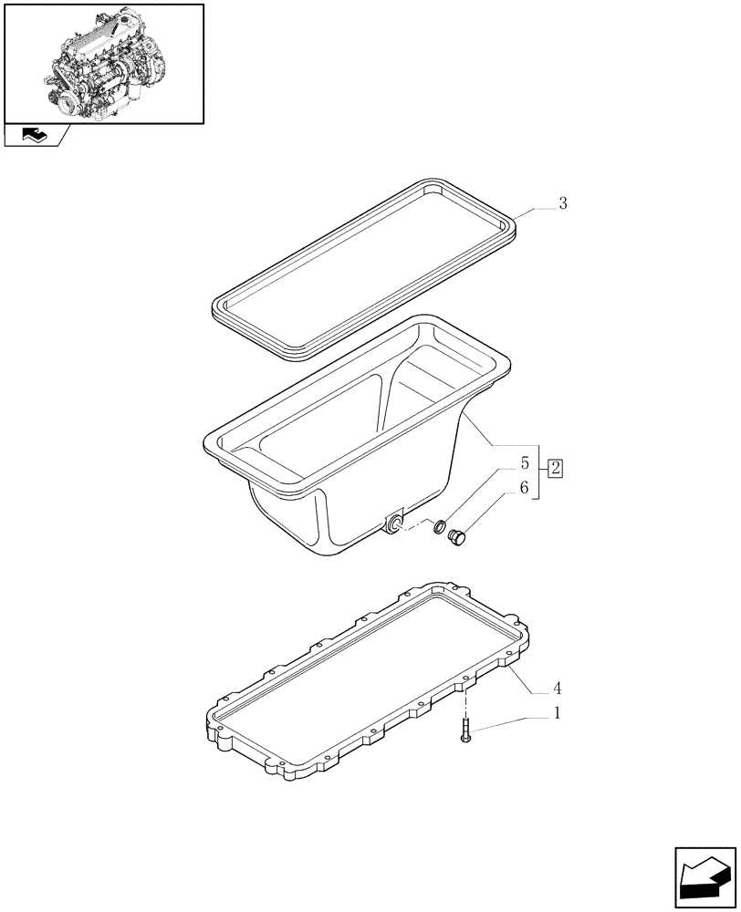 Схема запчастей Case F2CE9684E E015 - (0.04.2) - OIL SUMP & RELATED PARTS (504143995) 