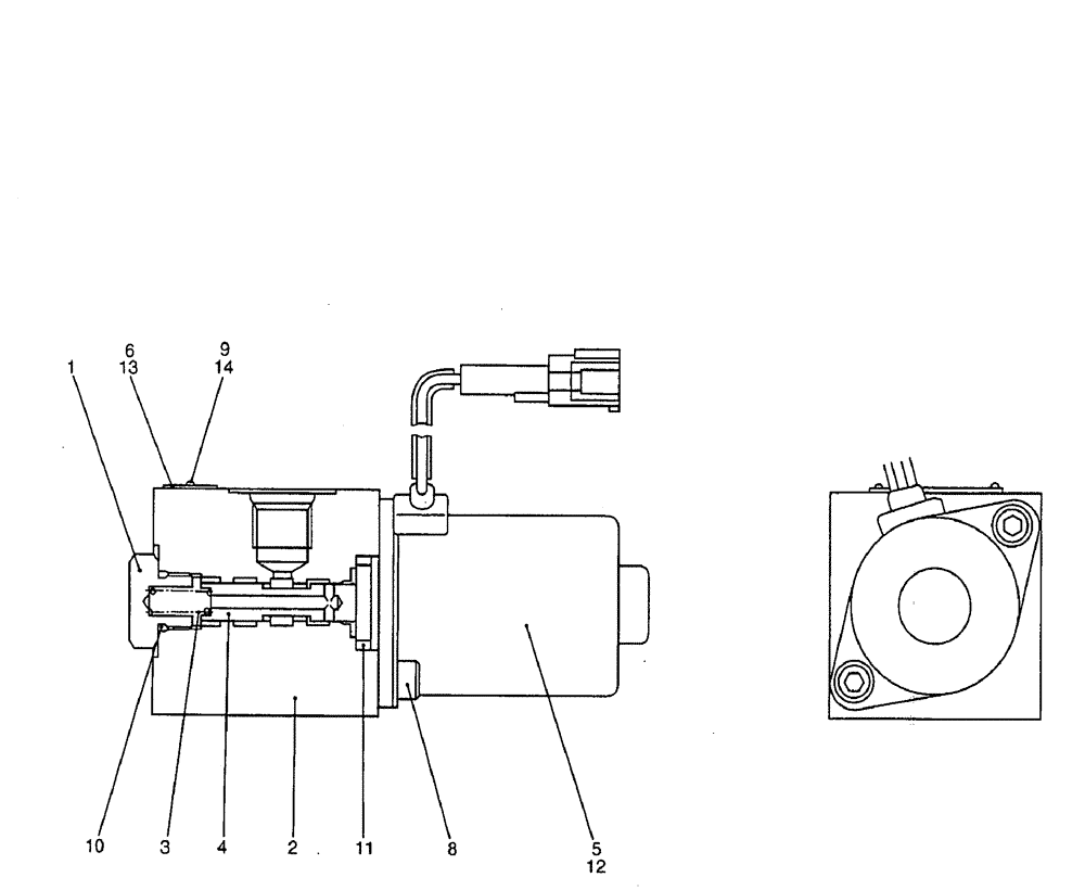 Схема запчастей Case CX50B - (08-046) - VALVE ASSEMBLY, SOLENOID P/N YJ35V00004F1 ELECTRICAL AND HYDRAULIC COMPONENTS