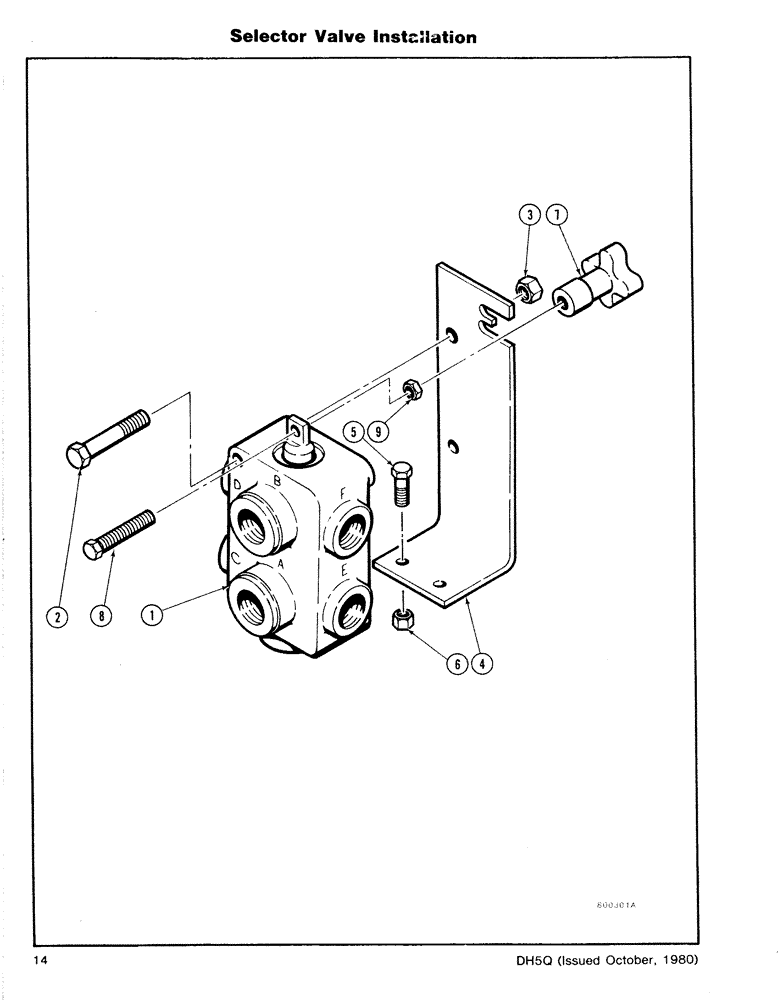 Схема запчастей Case DH5 - (14) - SELECTOR VALVE INSTALLATION (35) - HYDRAULIC SYSTEMS