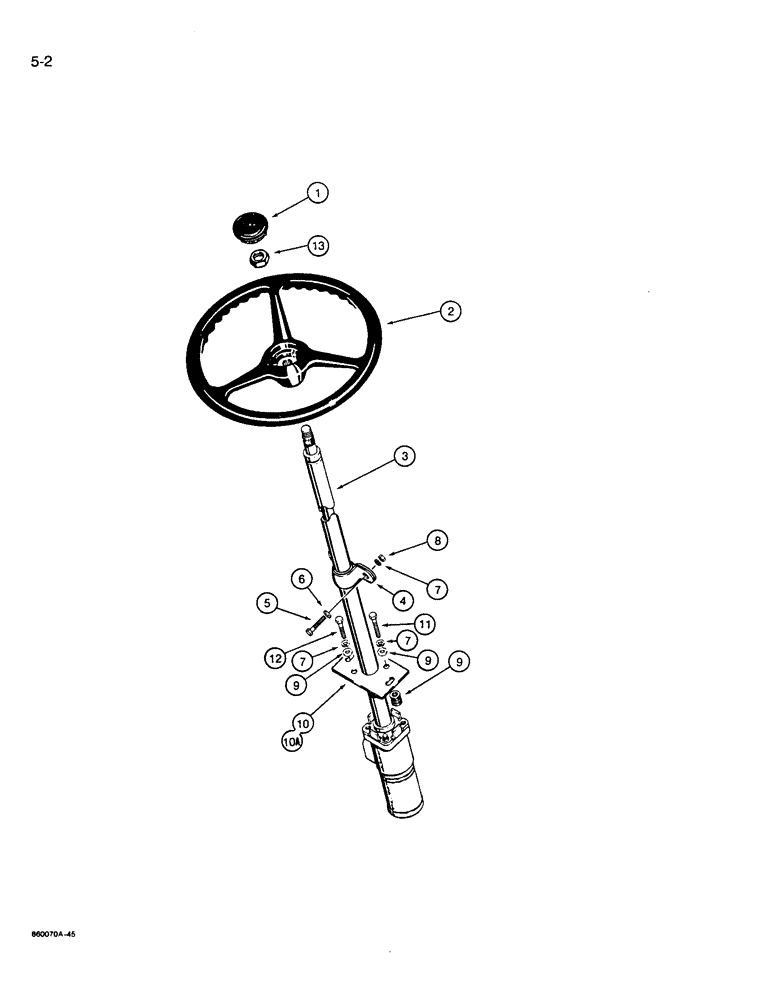 Схема запчастей Case W14B - (5-02) - STEERING CONTROL VALVE AND WHEEL (05) - STEERING