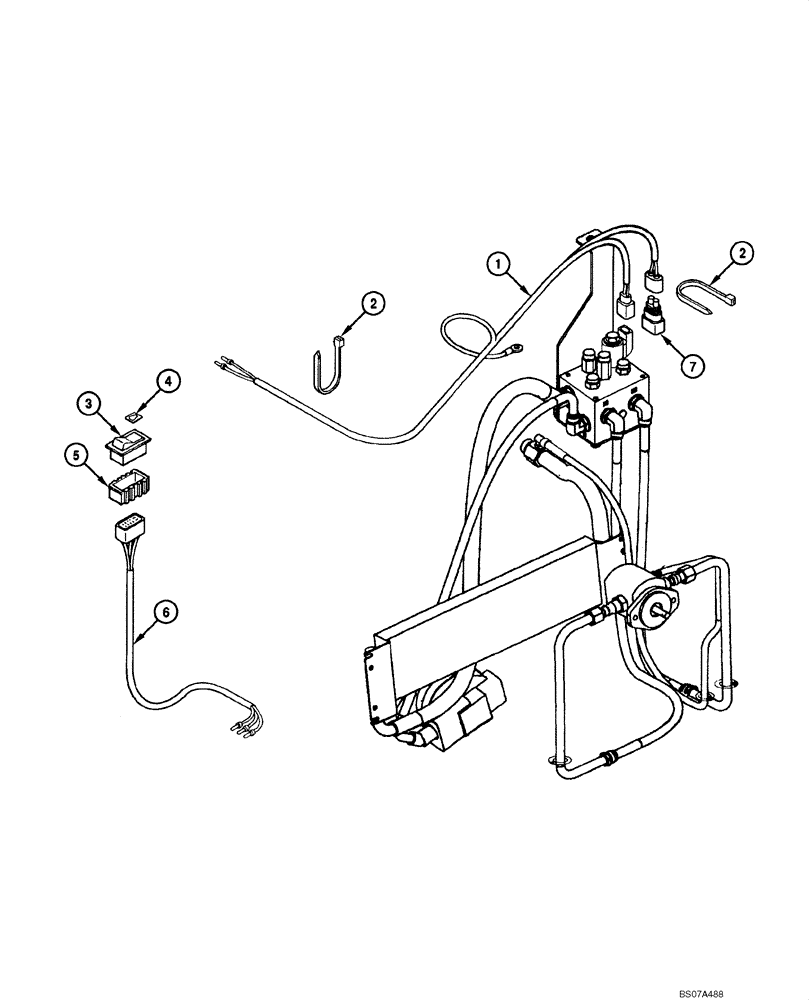 Схема запчастей Case 885 - (04.29[00]) - REVERSIBLE FAN - ELECTRICAL SYSTEM (04) - ELECTRICAL SYSTEMS