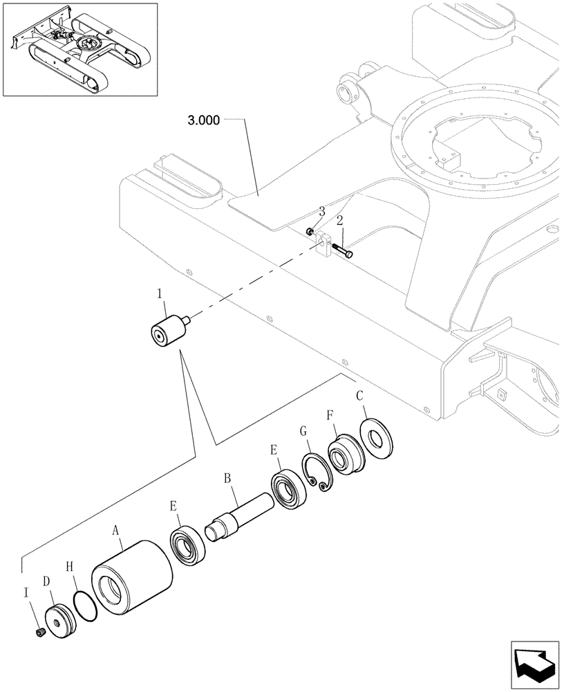 Схема запчастей Case CX27B - (3.030[01]) - RULLER UPPER - COMPONENTS (03) - Section 3