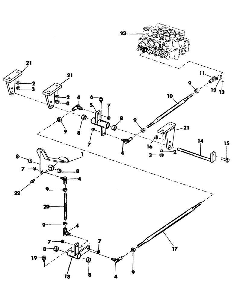 Схема запчастей Case 35YC - (045) - TOOL PEDAL CONTROL AND LINKAGE (05) - UPPERSTRUCTURE CHASSIS