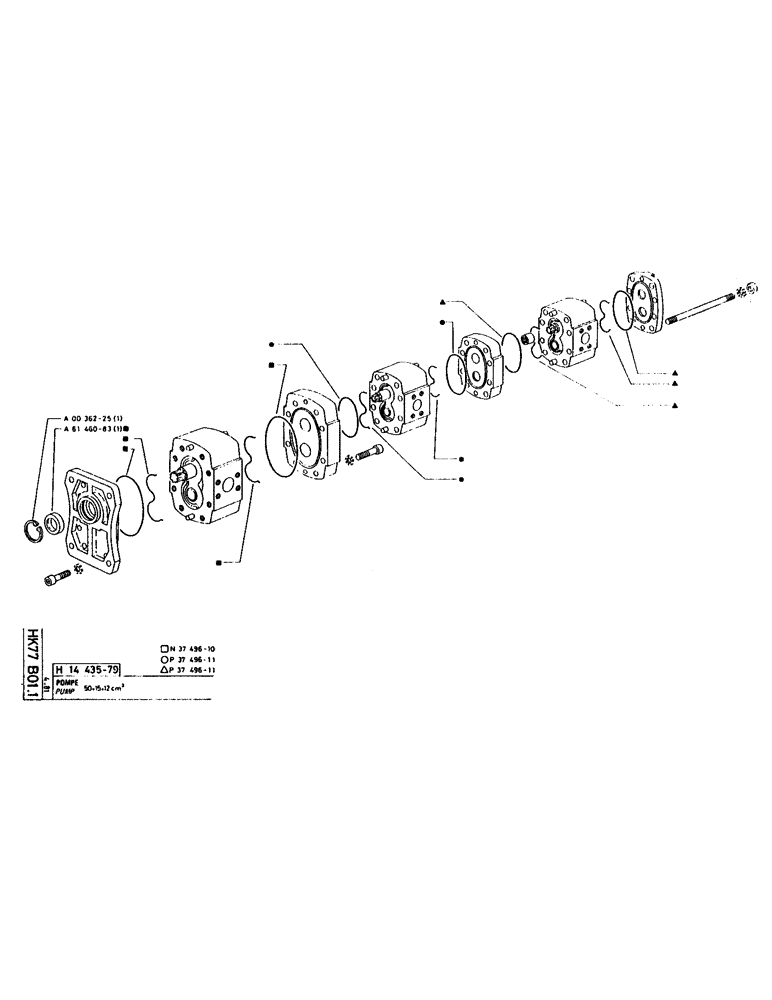 Схема запчастей Case 160CL - (184) - PUMP (07) - HYDRAULIC SYSTEM