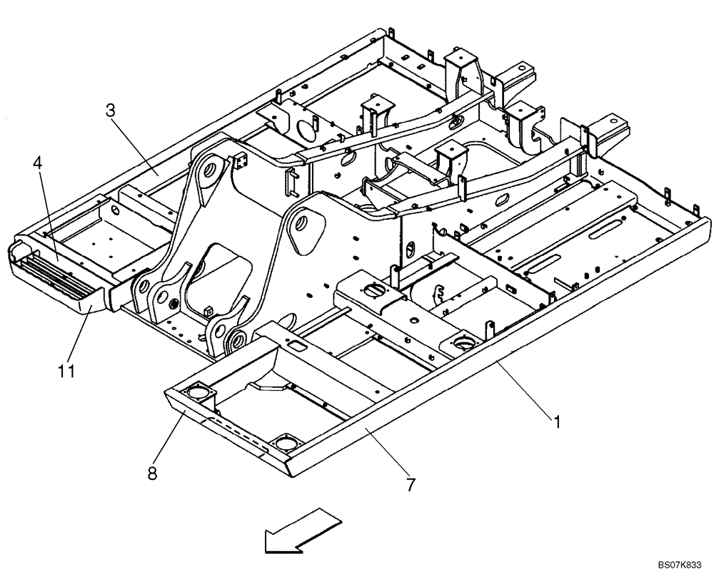 Схема запчастей Case CX210B - (09-02) - TURNTABLE (09) - CHASSIS/ATTACHMENTS