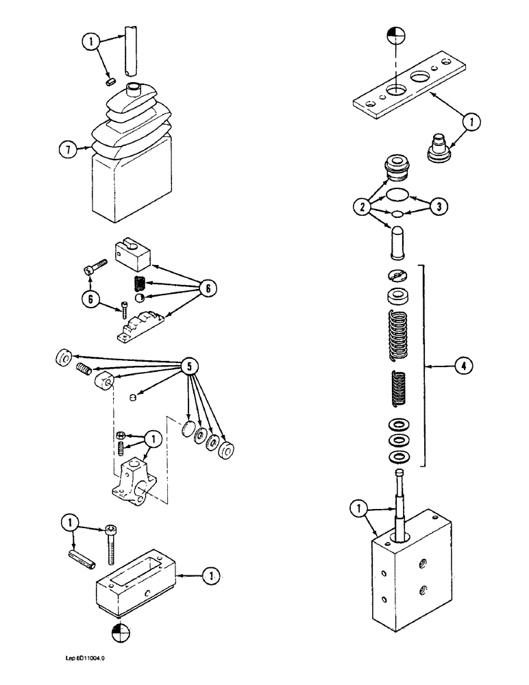 Схема запчастей Case 1088 - (8D-20) - TRAVEL CONTROL BLOCK, P.I.N. FROM 20242 AND AFTER, P.I.N. FROM 106940 AND AFTER (08) - HYDRAULICS