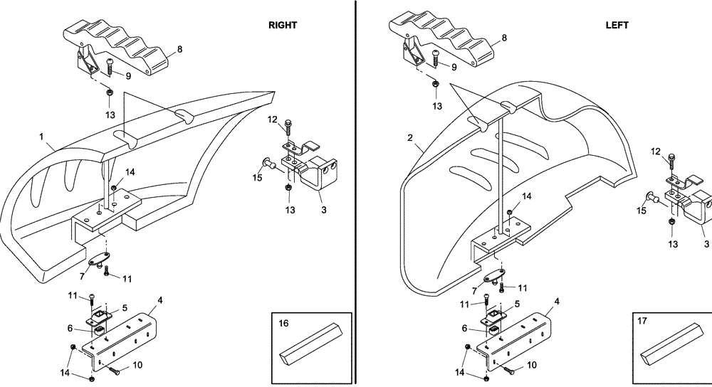 Схема запчастей Case 340B - (59A01000535[001]) - INSTALL, RH / LH HOOD COVER (87371376) (10) - Cab/Cowlings