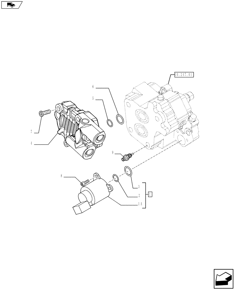 Схема запчастей Case F4HE0484G J100 - (10.247.0101) - INJECTION PUMP - COMPONENTS (84385110) (10) - ENGINE