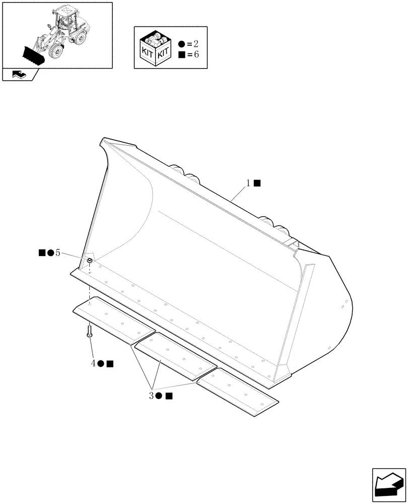 Схема запчастей Case 121E - (066/01) - (0.9M³) X 2050MM BUCKET WITH CUTTING EDGE (09) - LOADER/BACKHOE