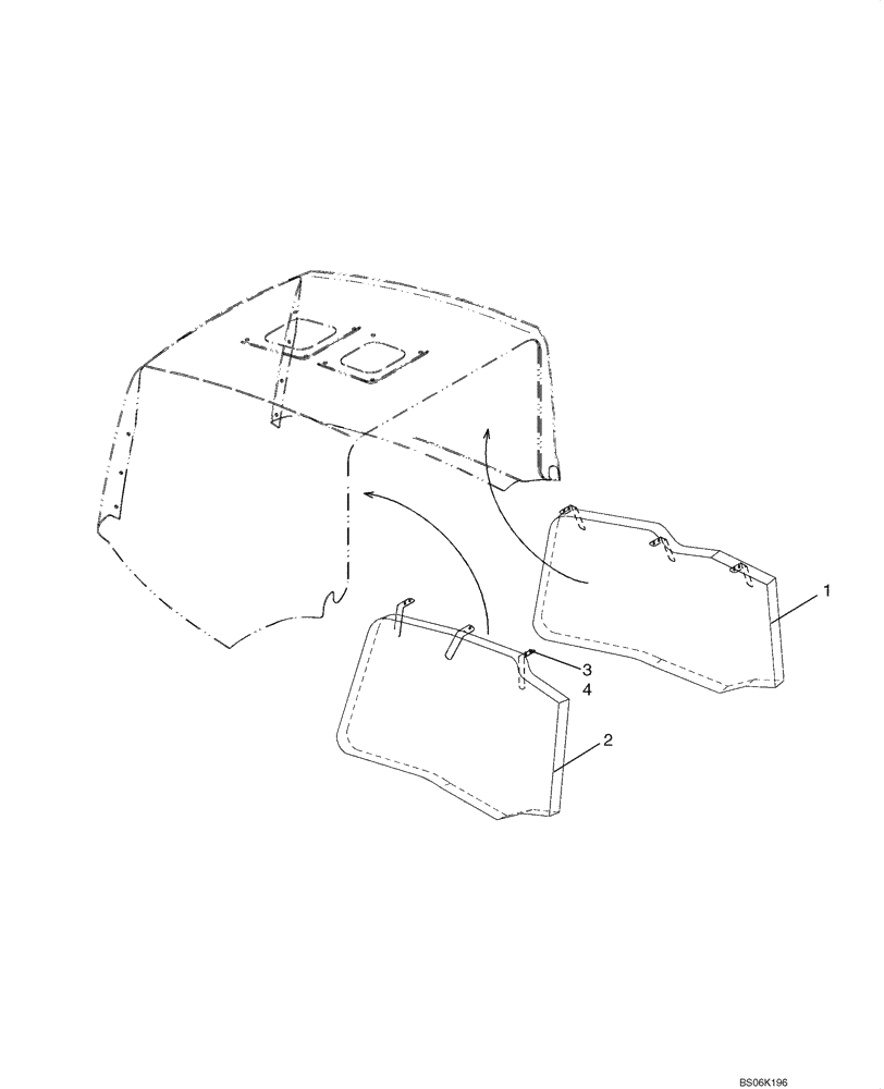 Схема запчастей Case 721E - (09-26A) - HOOD - NOISE CONTROL (09) - CHASSIS