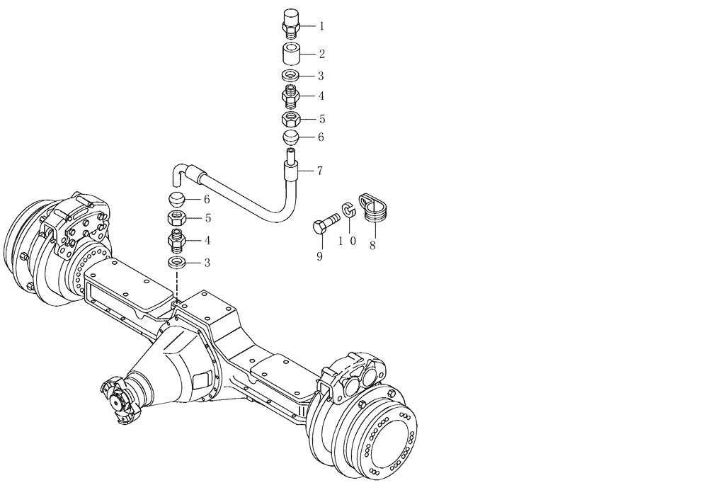 Схема запчастей Case 325 - (2.377[05]) - REAR AXLE (11) - AXLES/WHEELS