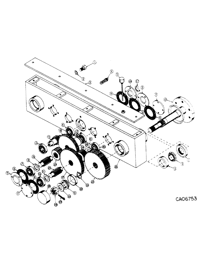 Схема запчастей Case 4150 - (07-13) - 77818C91 - DRIVE TRAIN, DRIVE AXLE - FRONT AND REAR LOADER (04) - Drive Train