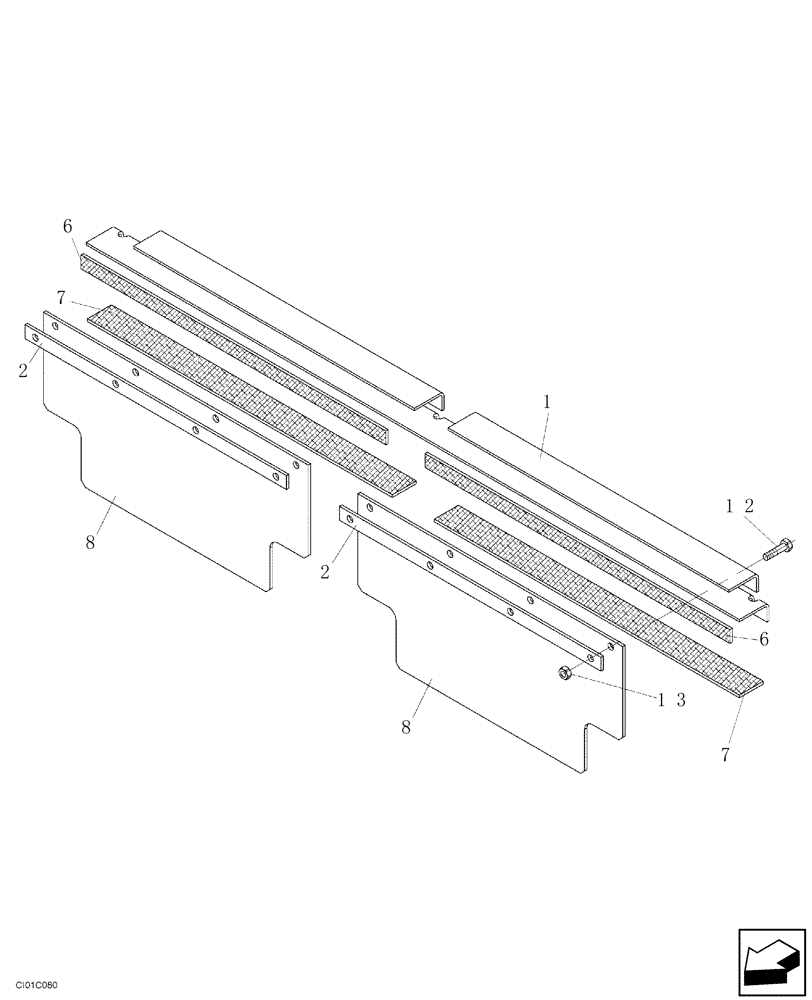 Схема запчастей Case SV216 - (12-019-00[01]) - MOUNTING - IF USED (09) - CHASSIS/ATTACHMENTS