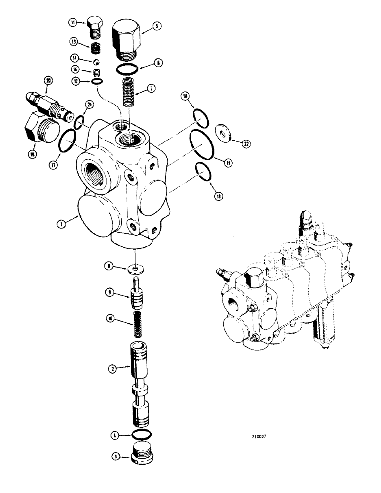 Схема запчастей Case 35 - (326) - D52970 INLET SECTION 