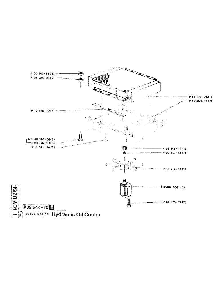 Схема запчастей Case 220CKS - (67) - HYDRAULIC OIL COOLER (07) - HYDRAULIC SYSTEM