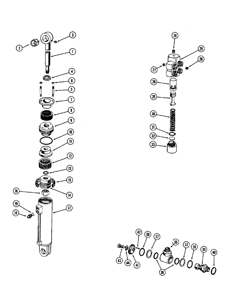 Схема запчастей Case W10 - (200) - CLAM CYLINDER (08) - HYDRAULICS