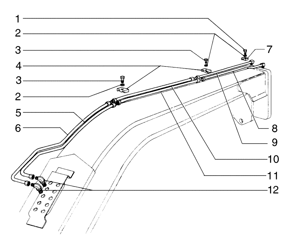 Схема запчастей Case 865B - (08-15[01]) - SCARIFIER PIPING (08) - HYDRAULICS