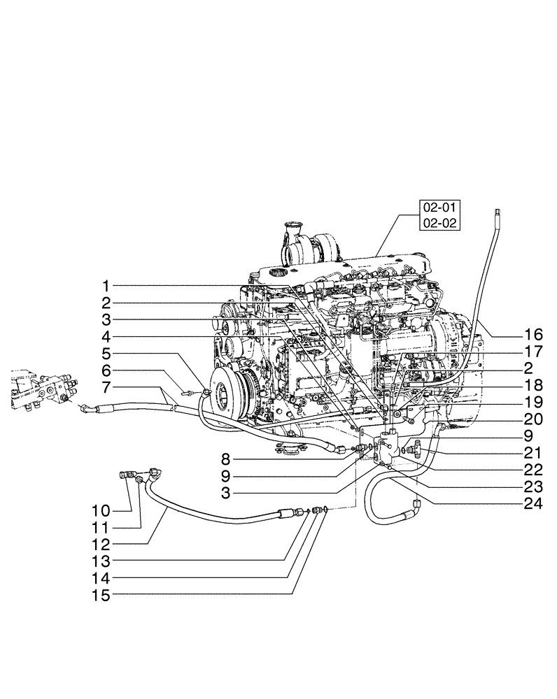 Схема запчастей Case 865B - (07-10[02]) - BRAKE - STEERING HYDRAULIC SYSTEM (07) - BRAKES