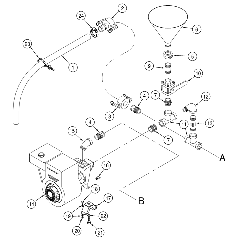 Схема запчастей Case BPG335 - (09-02) - BPG335 PUMP, MIXING SYSTEM 