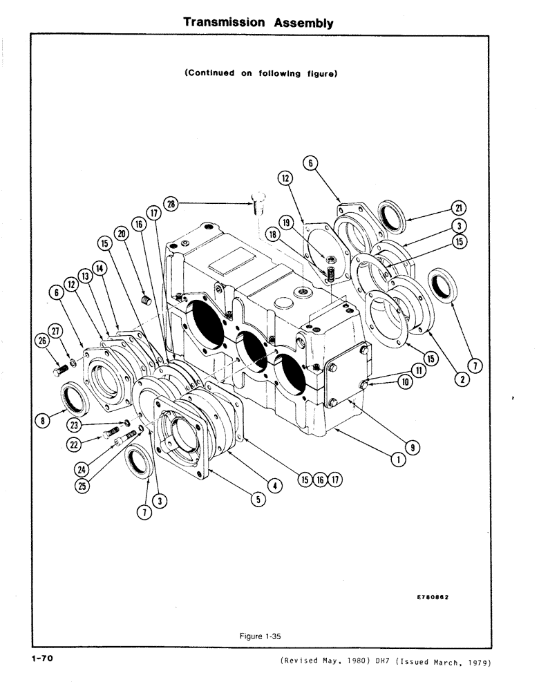 Схема запчастей Case DH7 - (1-70) - TRANSMISSION ASSEMBLY (21) - TRANSMISSION