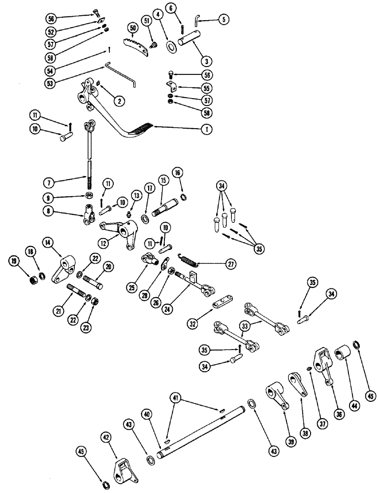 Схема запчастей Case W5 - (086) - BRAKE CONTROLS (07) - BRAKES