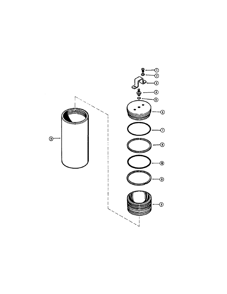 Схема запчастей Case W7 - (282) - A18702 ACCUMULATOR, A13758 ACCUMULATOR VALVE (08) - HYDRAULICS