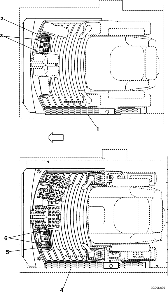 Схема запчастей Case CX460 - (09-13) - MAT, FLOOR - OPERATORS COMPARTMENT (09) - CHASSIS/ATTACHMENTS