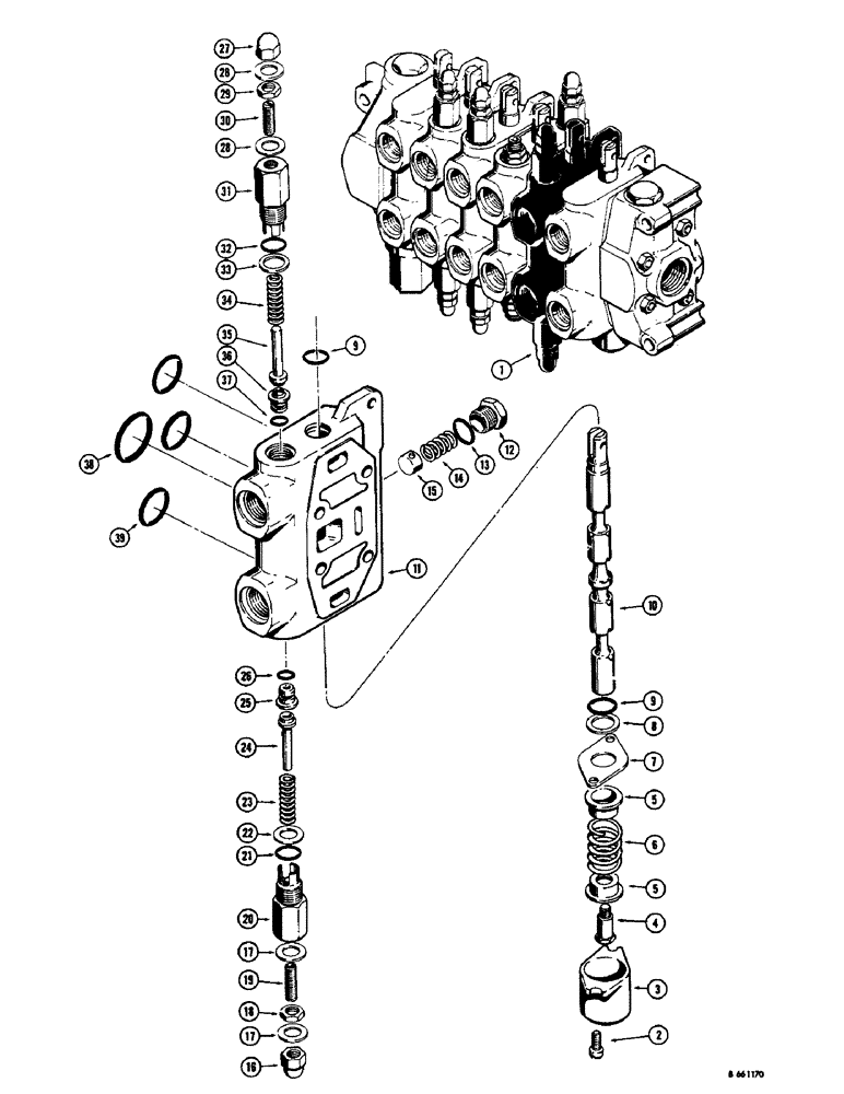 Схема запчастей Case 33 - (236) - D40748 AND D51508 BACKHOE BOOM SECTIONS 