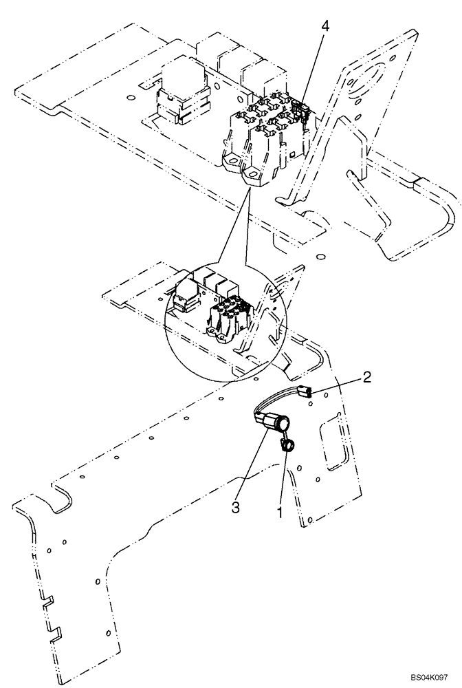 Схема запчастей Case 95XT - (04-27) - ELECTRICAL ACCESSORIES SOCKET (04) - ELECTRICAL SYSTEMS