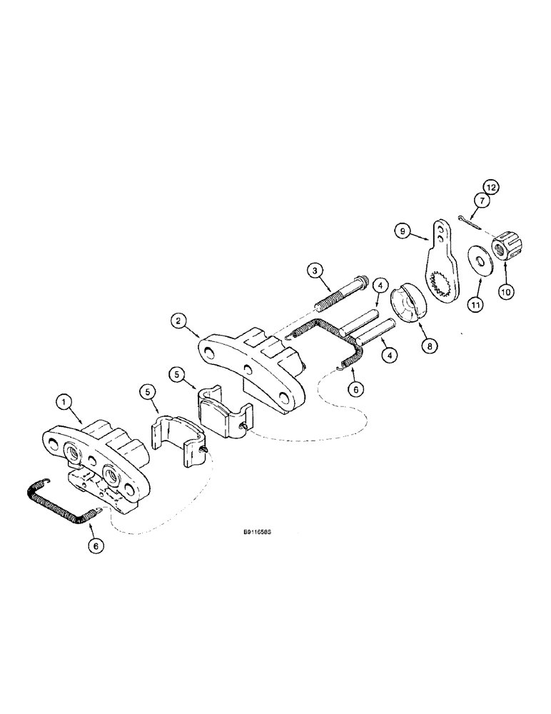 Схема запчастей Case 821B - (7-02) - PARKING BRAKE (07) - BRAKES