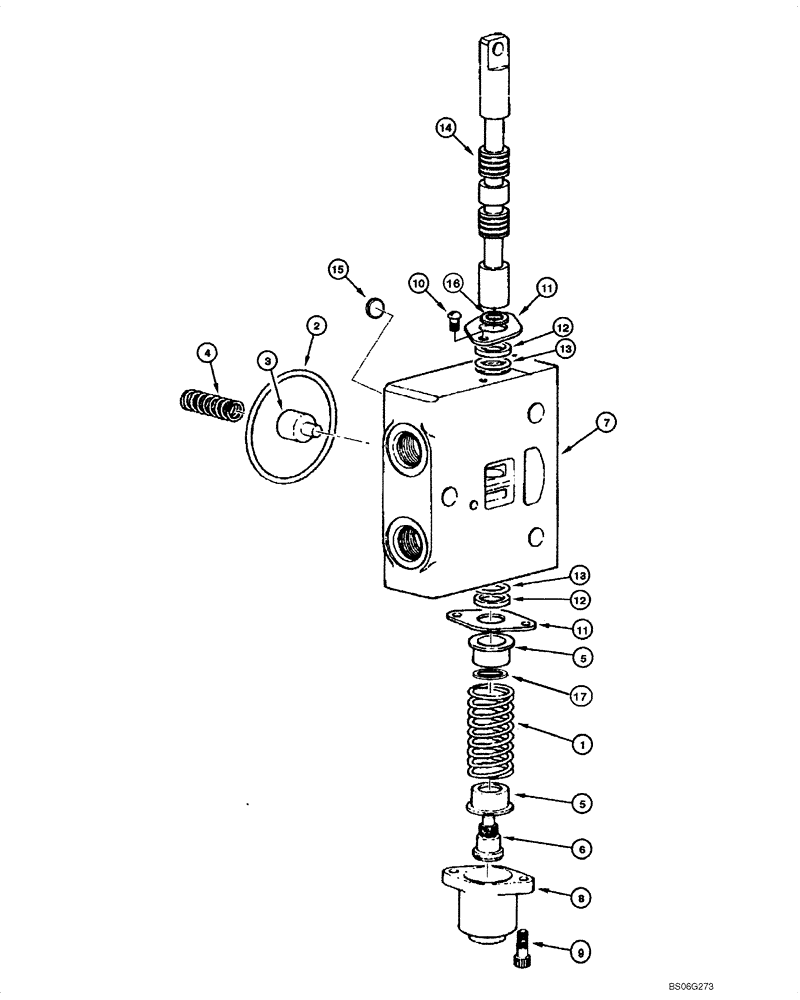 Схема запчастей Case 865 - (08.44[00]) - DISTRIBUTOR - BLADE SIDE SHIFT VALVE (08) - HYDRAULICS