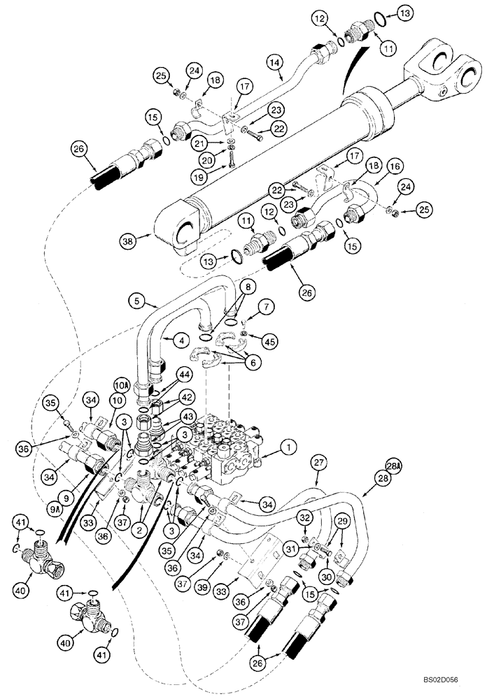 Схема запчастей Case 921C - (08-07) - HYDRAULICS - LOADER LIFT (Nov 30 2009 1:23PM) (08) - HYDRAULICS