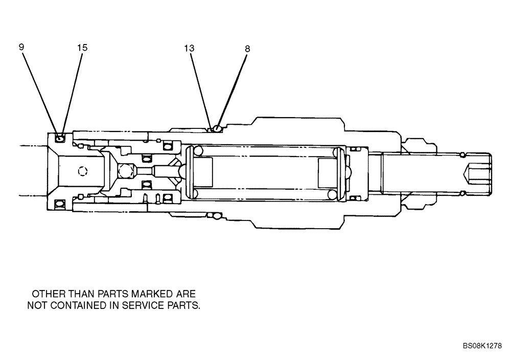 Схема запчастей Case CX27B BTW - (07-040) - VALVE ASSY, RELIEF (YR22V00001F1) (35) - HYDRAULIC SYSTEMS