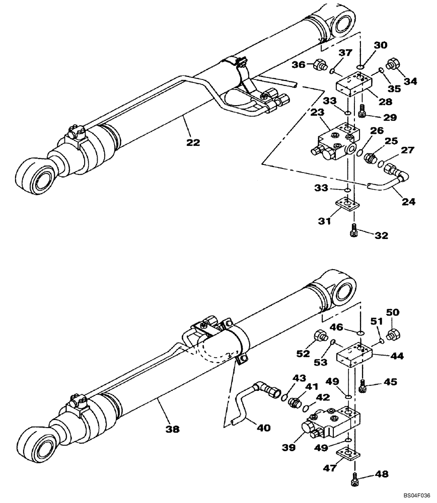 Схема запчастей Case CX160 - (08-12) - HYDRAULICS - BOOM CYLINDER, MODELS WITH LOAD HOLD (08) - HYDRAULICS