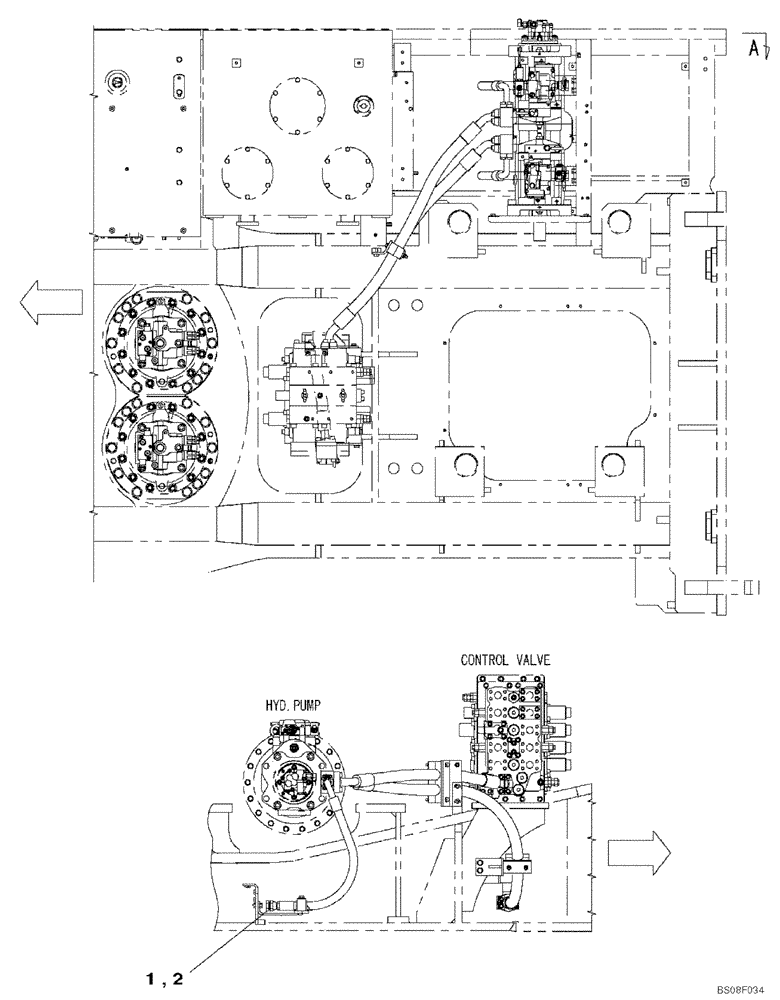 Схема запчастей Case CX700B - (08-68A) - PLUG (08) - HYDRAULICS