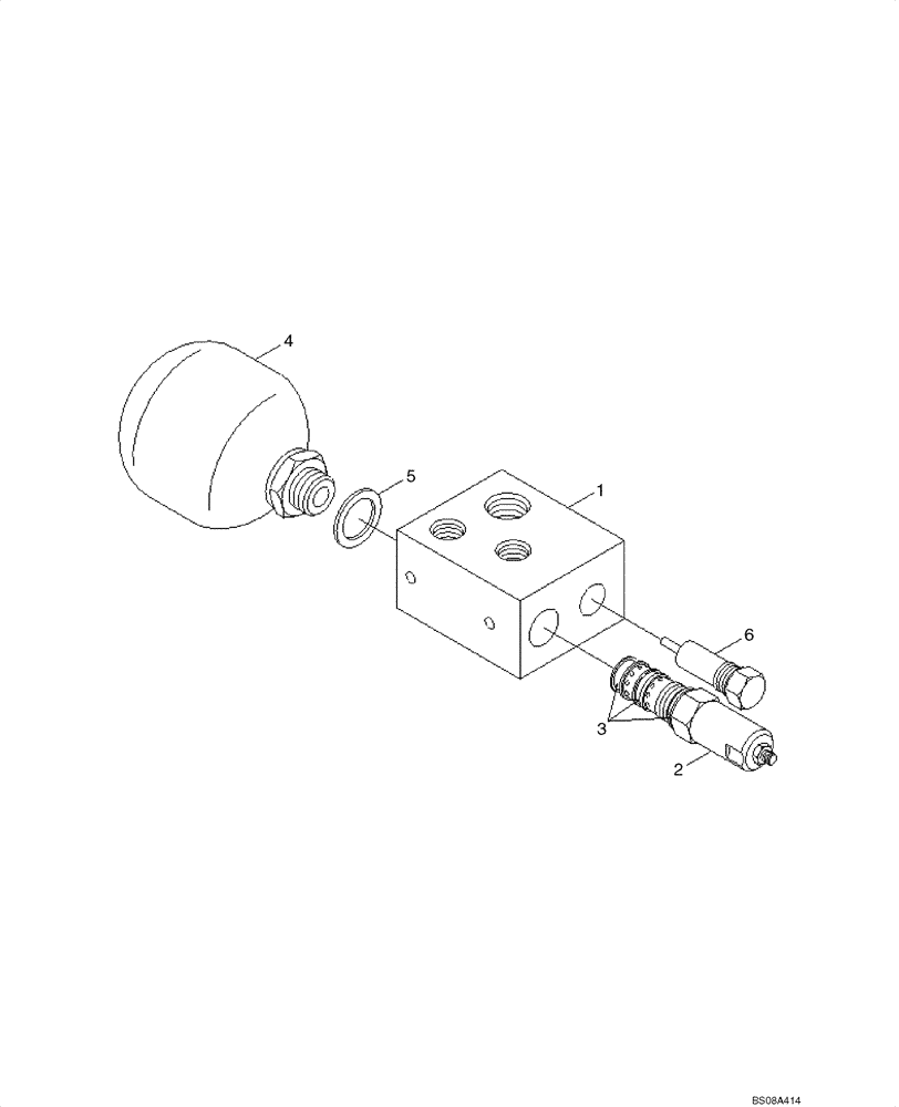 Схема запчастей Case 1221E - (08-15[01]) - HYDRAULICS - PILOT SUPPLY UNIT (87700443) (08) - HYDRAULICS