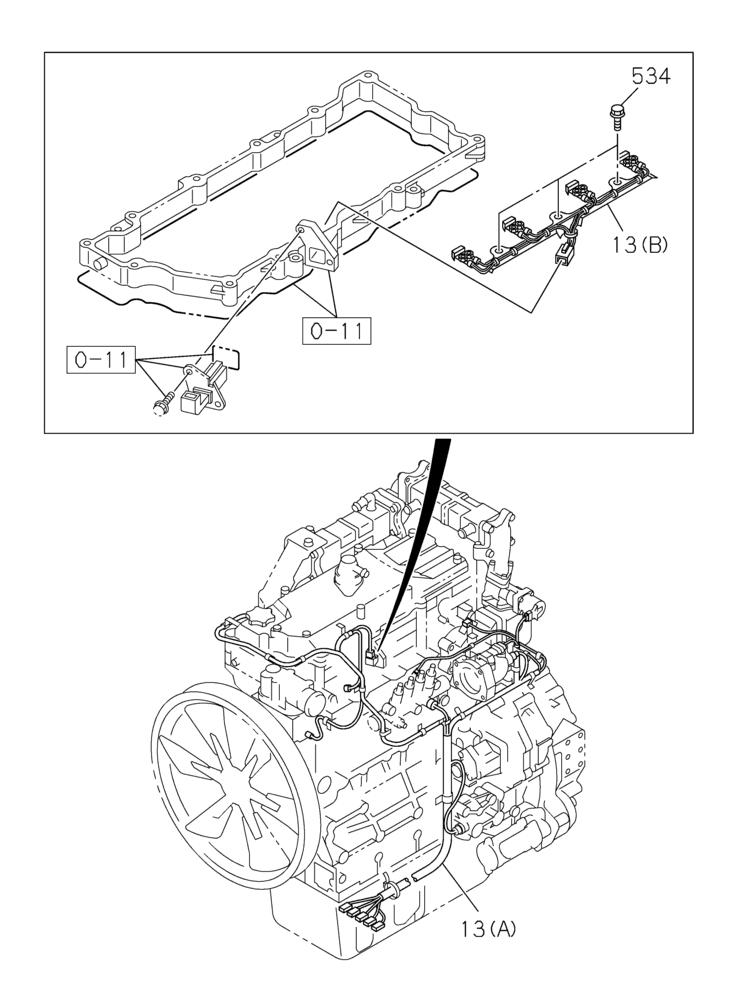 Схема запчастей Case CX210C LC - (55.015.01) - ELECTRICAL ACCESSORIES - ENGINE (55) - ELECTRICAL SYSTEMS