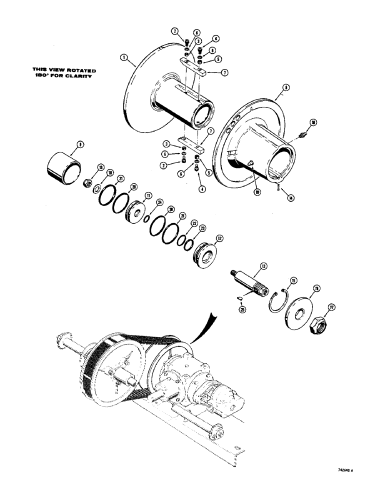 Схема запчастей Case 1700-SERIES - (109C) - 9 INCH VARIABLE SPEED DRIVE ASSEMBLY (14) - MAIN GEARBOX & DRIVE