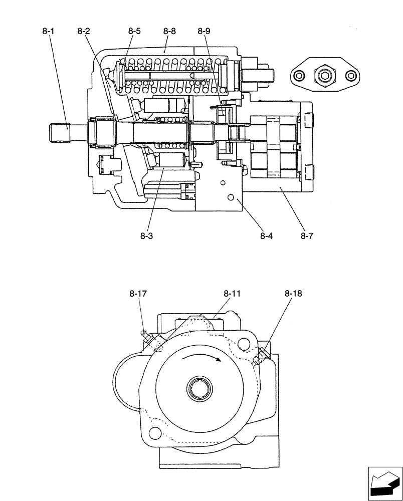 Схема запчастей Case CX31B - (01-026[02]) - POWER TAKE-OFF ASSY, COOLER (35) - HYDRAULIC SYSTEMS