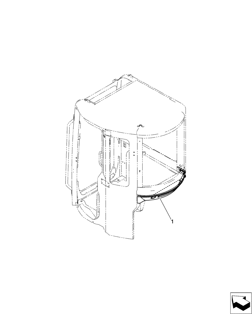 Схема запчастей Case CX50B - (01-062) - CAB INSTAL, COOLER (90) - PLATFORM, CAB, BODYWORK AND DECALS