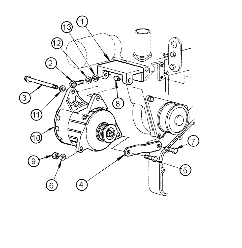 Схема запчастей Case 865 DHP - (4-006) - ALTERNATOR 80A ASSEMBLY (04) - ELECTRICAL SYSTEMS