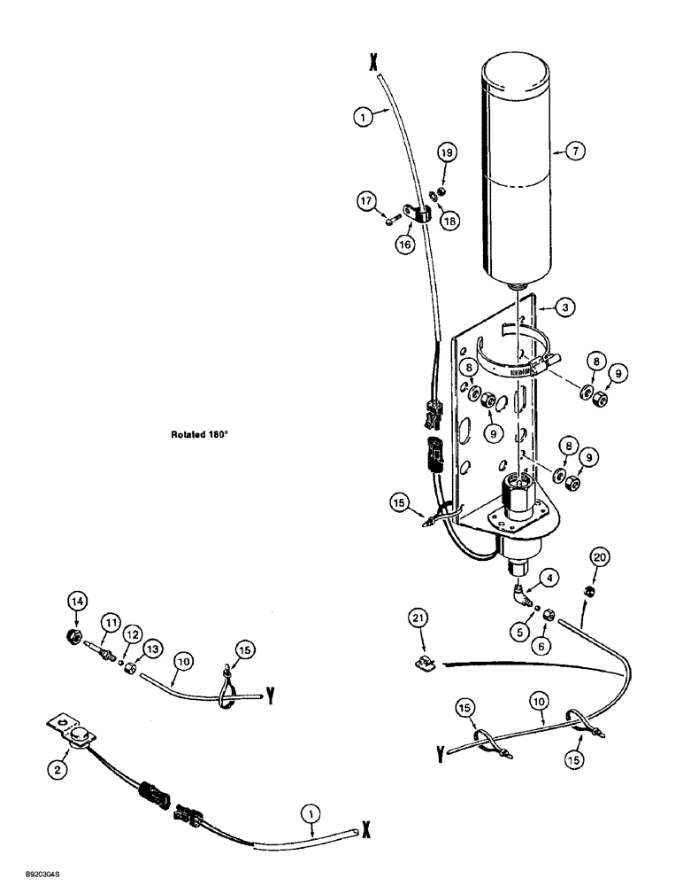 Схема запчастей Case 721B - (4-62) - COLD WEATHER STARTING SYSTEM (04) - ELECTRICAL SYSTEMS