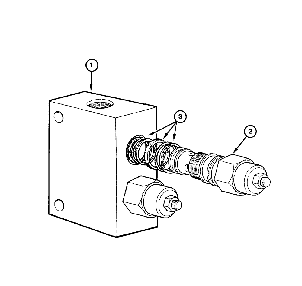 Схема запчастей Case 885 - (08.47[00]) - DISTRIBUTOR - BLADE SIDE SHIFT VALVE (08) - HYDRAULICS